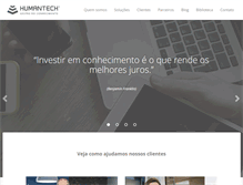 Tablet Screenshot of humantech.com.br
